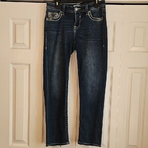 Vigoss Dark Blue Straight Leg Jeans